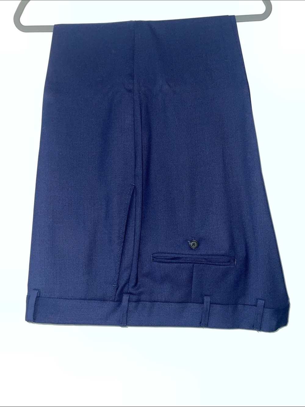 Joseph Abboud Freedom Blue Wool Men's 2-Piece Suit, Size 46L - Picture 4 of 16